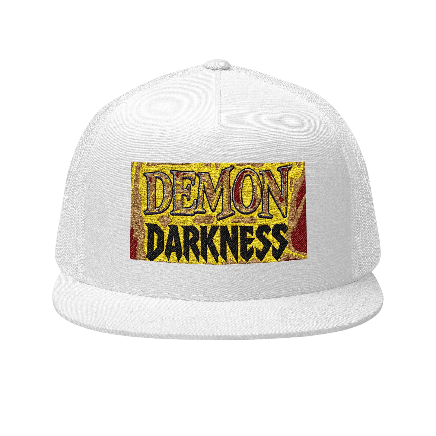 Demon Darkness Embroidered 5 Panel Trucker Cap