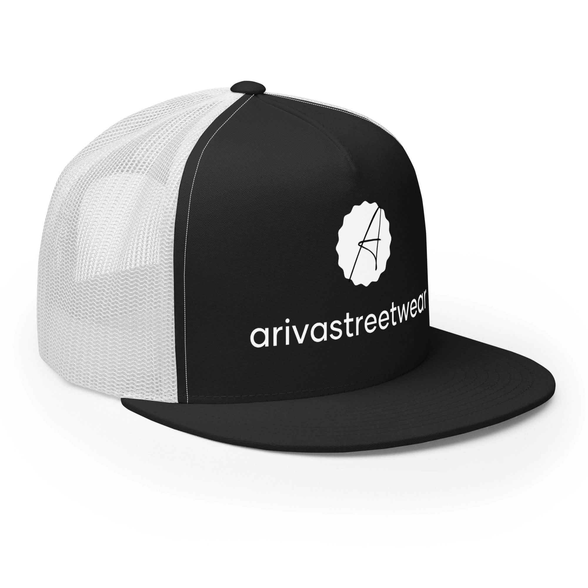 Men's Trucker Cap Black & White