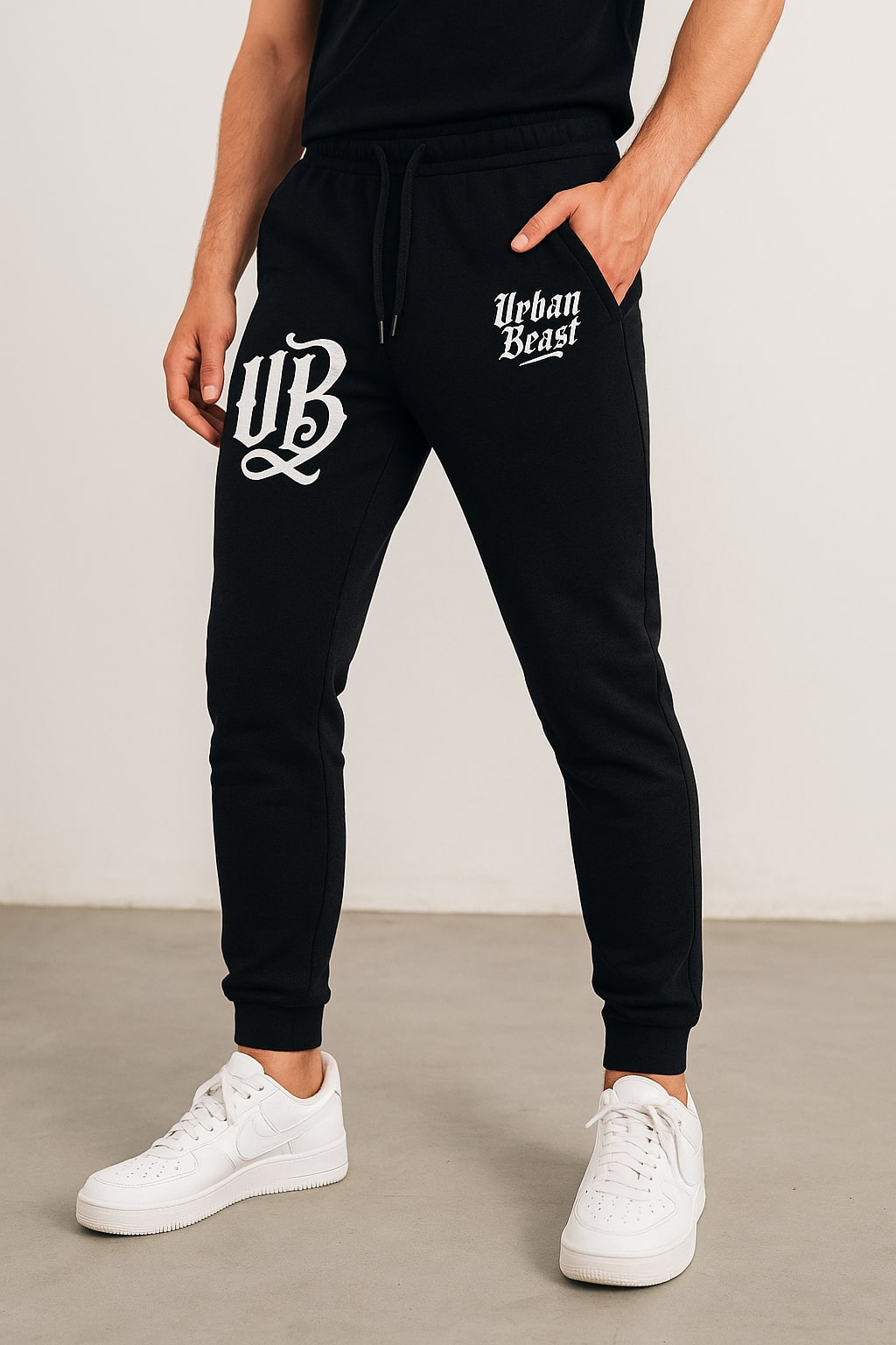 Urban Beast Lightweight Sweatpants - Black