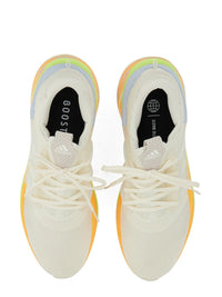 Adidas ZX 2K Boost White Rainbow Sole Sneakers