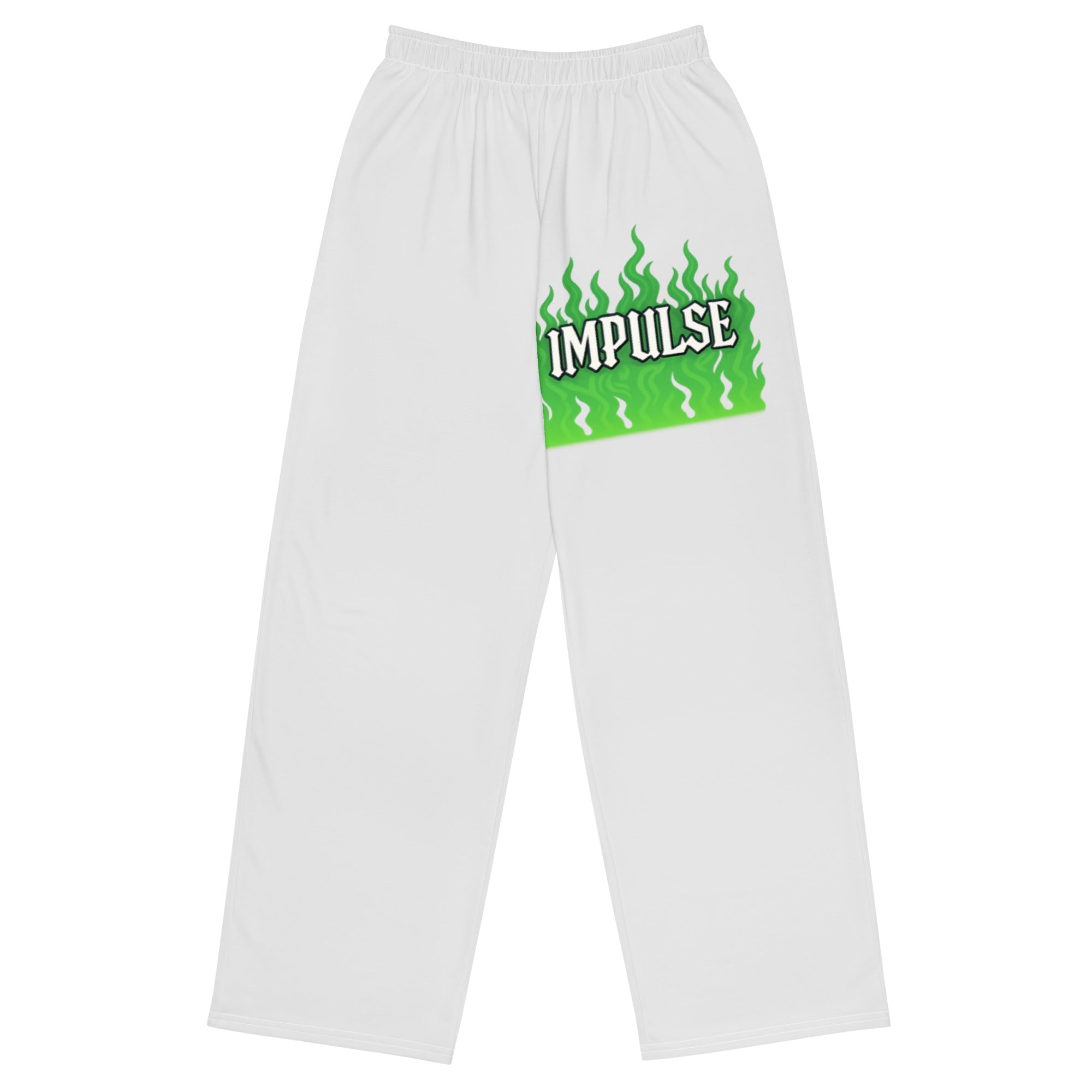 White Flame Graphic Sweatpants
