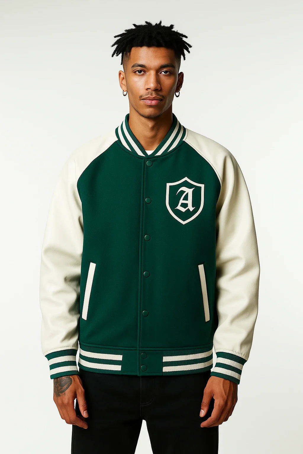 Ariva Streetwear Emerald Varsity Jacket