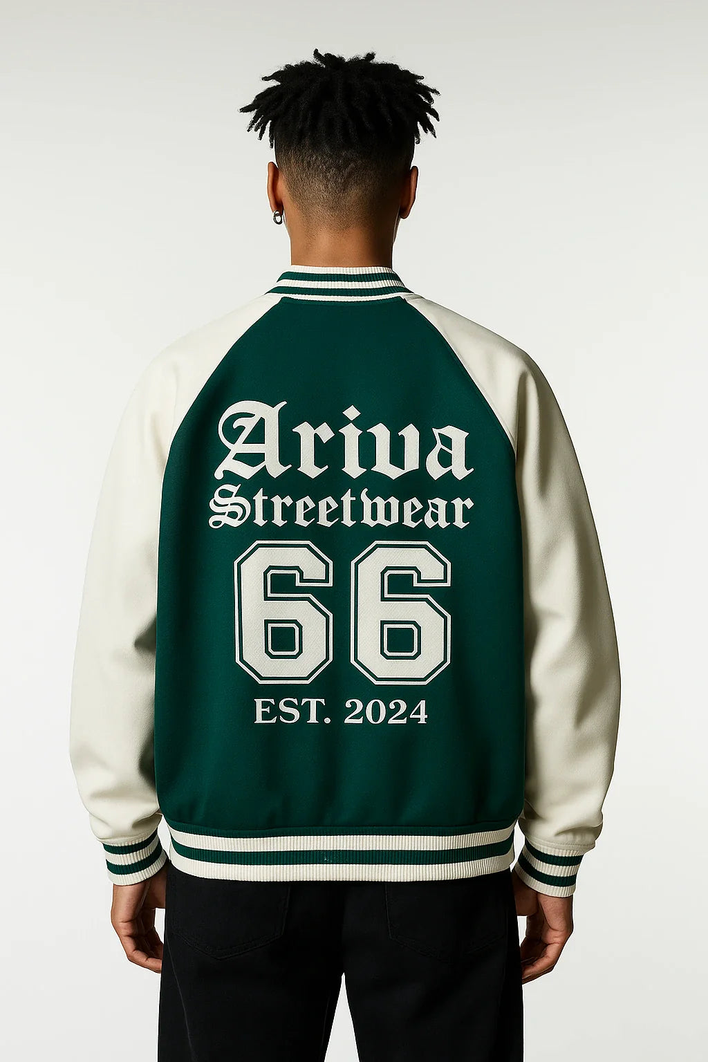 Ariva Streetwear Emerald Varsity Jacket