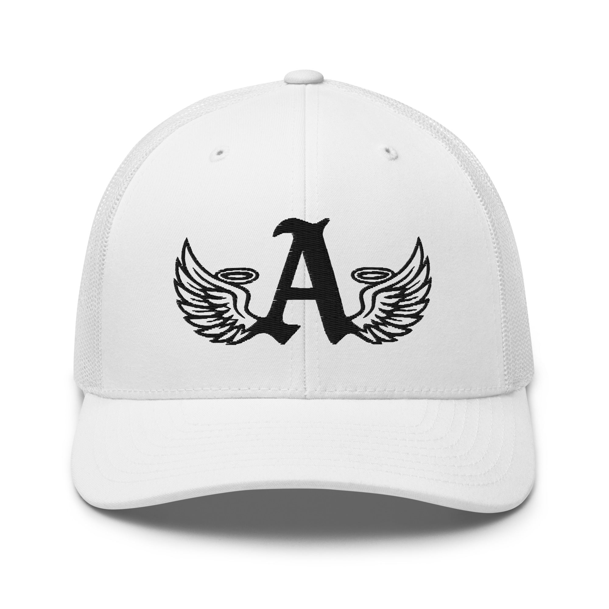 Ariva Streetwear “Winged A” Trucker Cap – Snow White