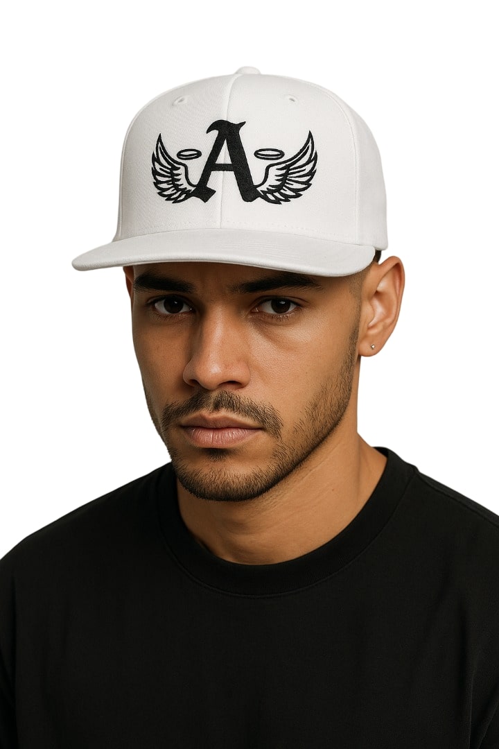 Ariva Streetwear “Winged A” Trucker Cap – Snow White