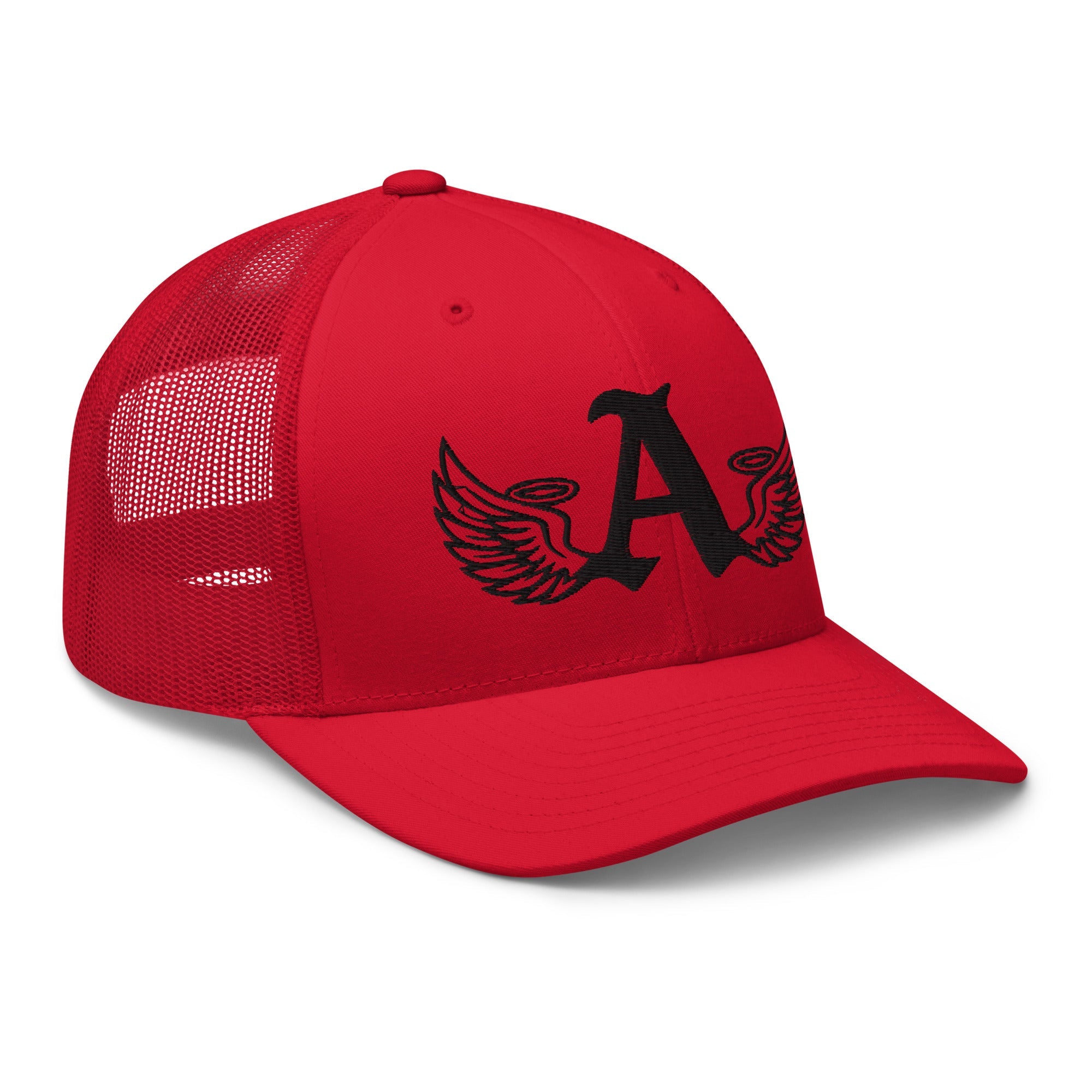 Ariva Streetwear “Winged A” Trucker Cap – Solid Red Edition