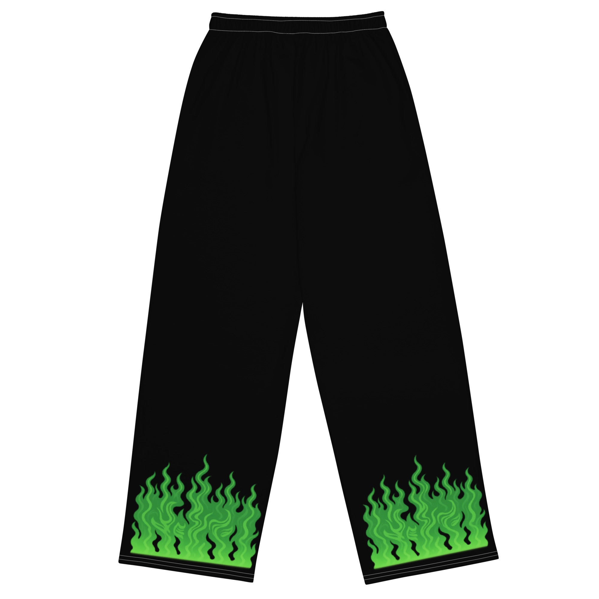 Black Flame Graphic Sweatpants