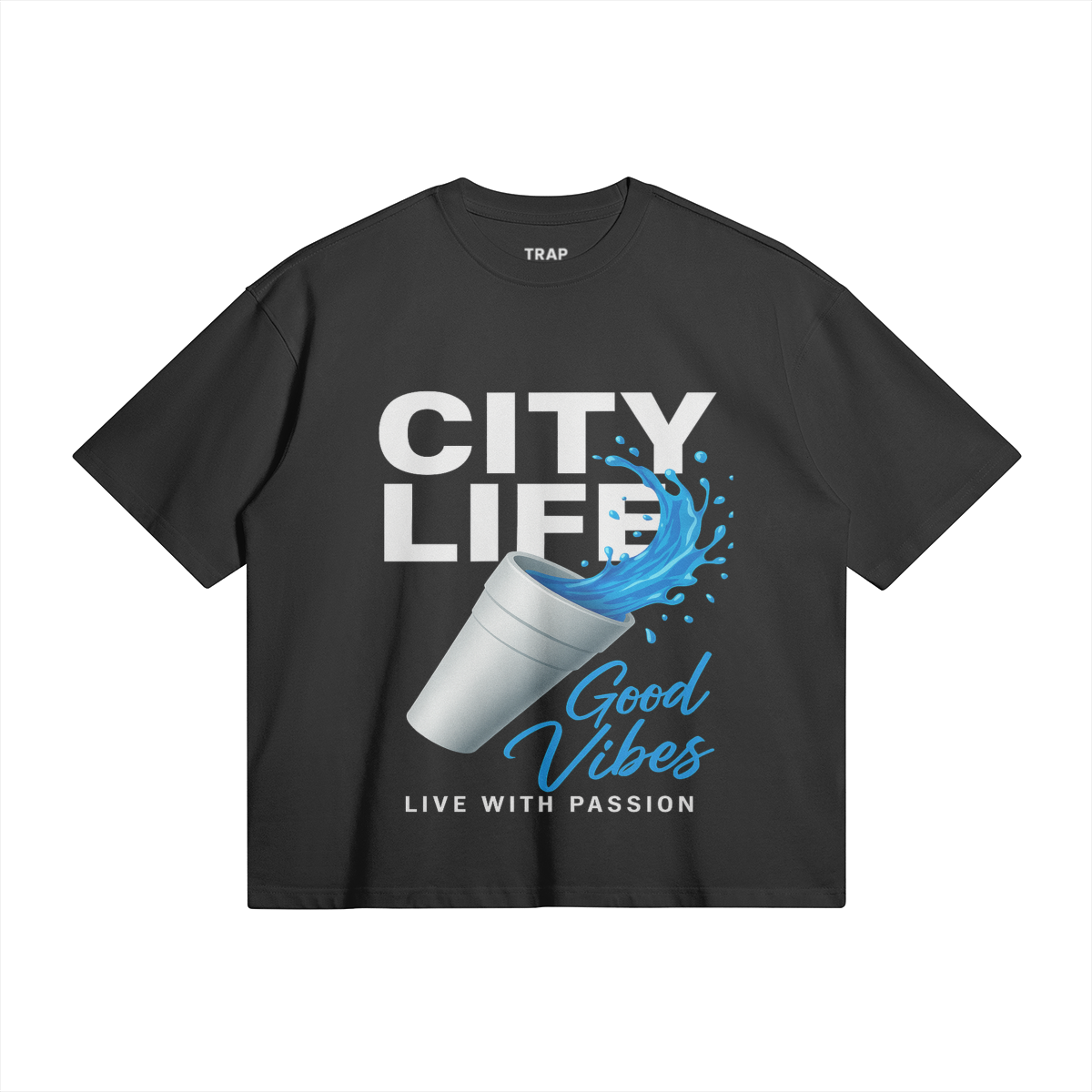 City Life Graphic Boxy Tshirt