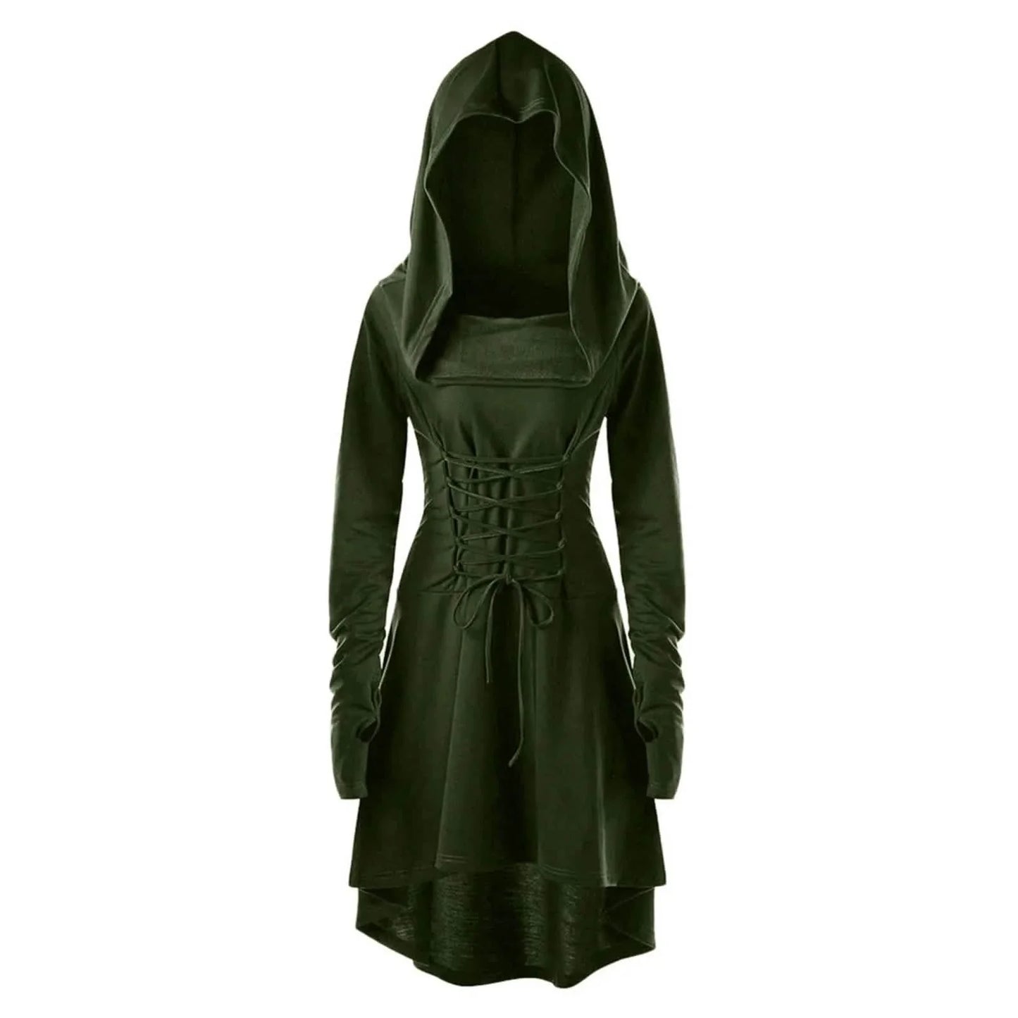 Emerald Green Long Sleeve Maxi Dresses - army green / S / CHINA - Women’s Dresses