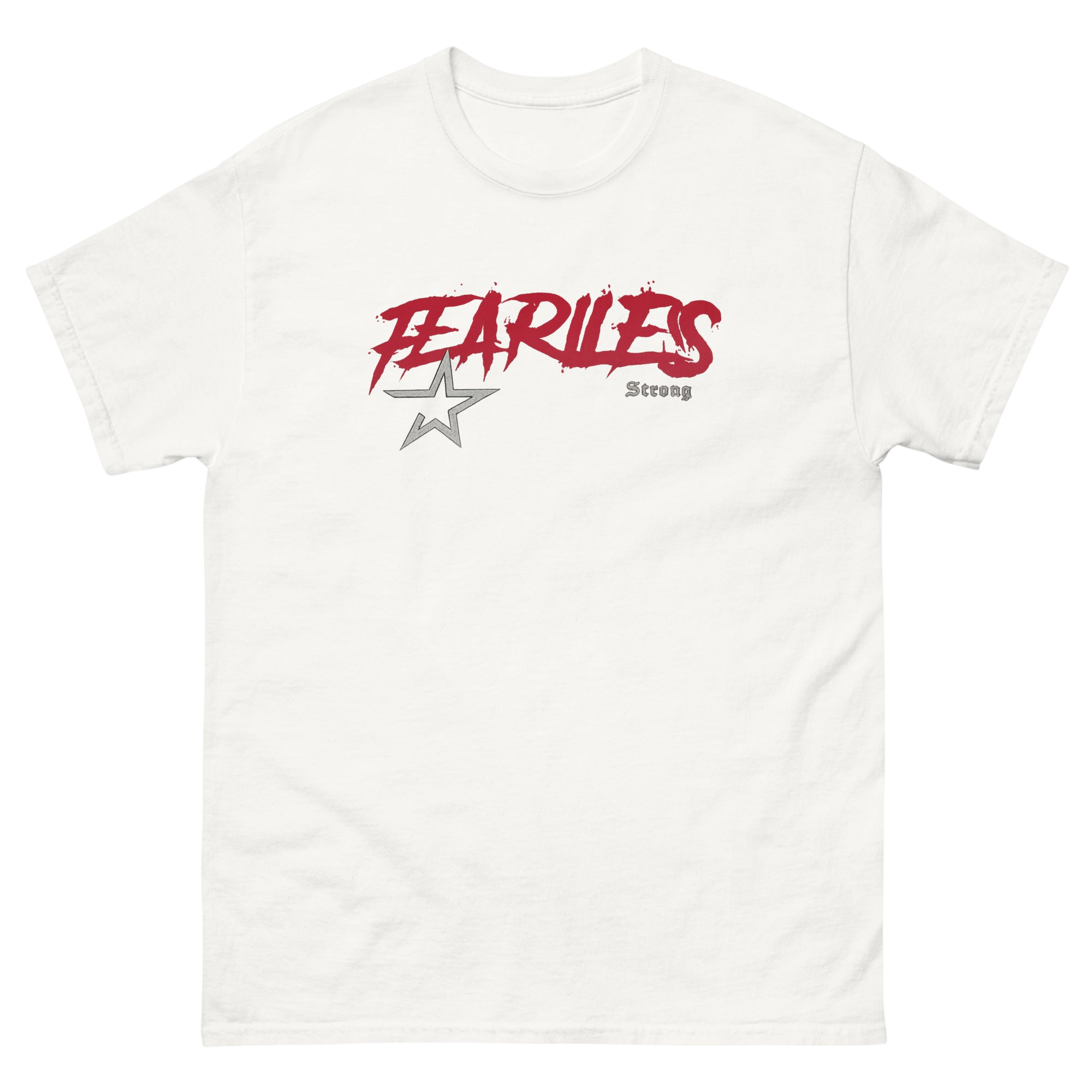 Fearless Strong White Graphic Tee