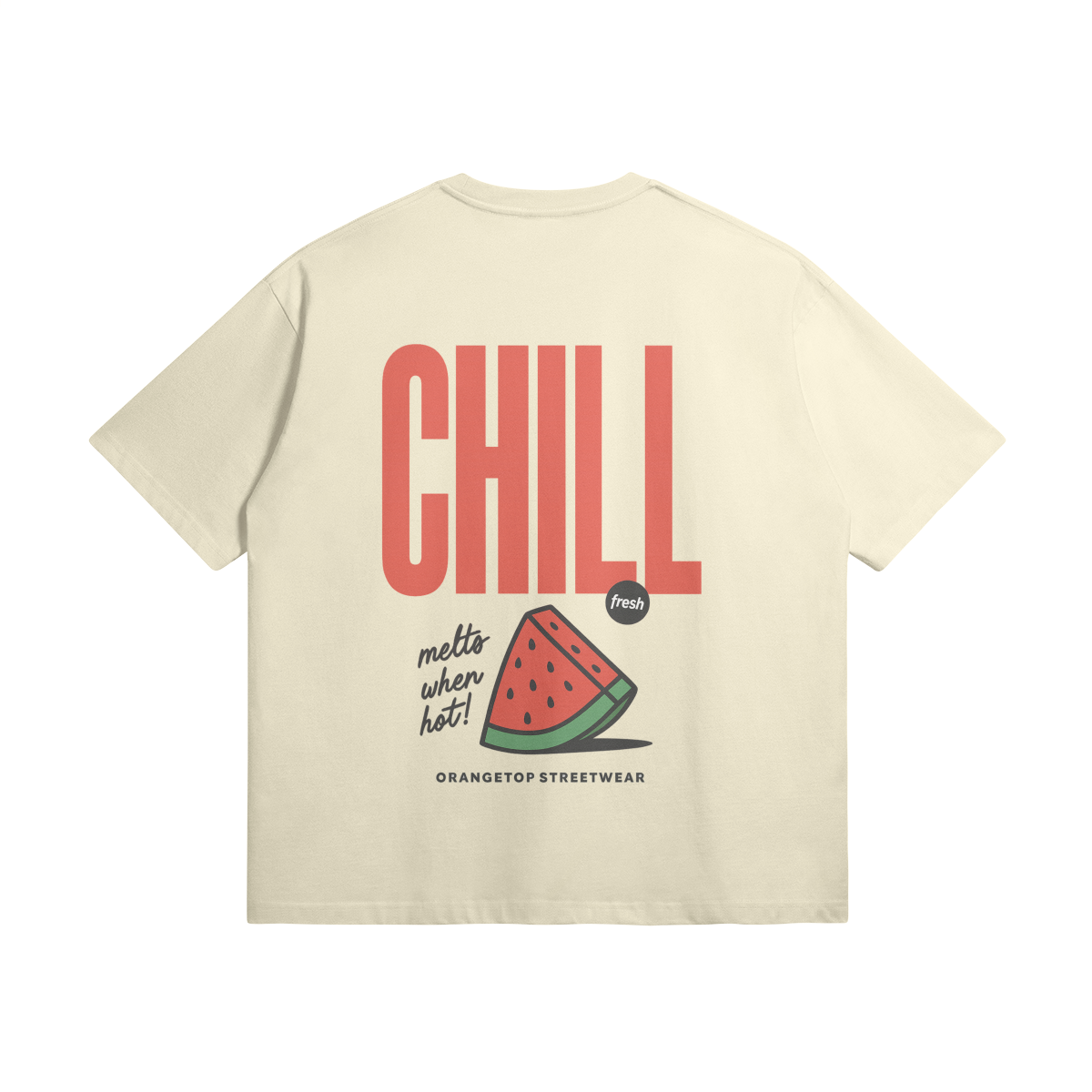 Fresh Watermelon Slice Cream Graphic Tee