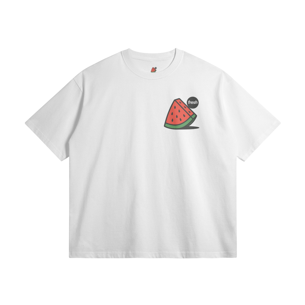 Fresh Watermelon Slice White Graphic Tee