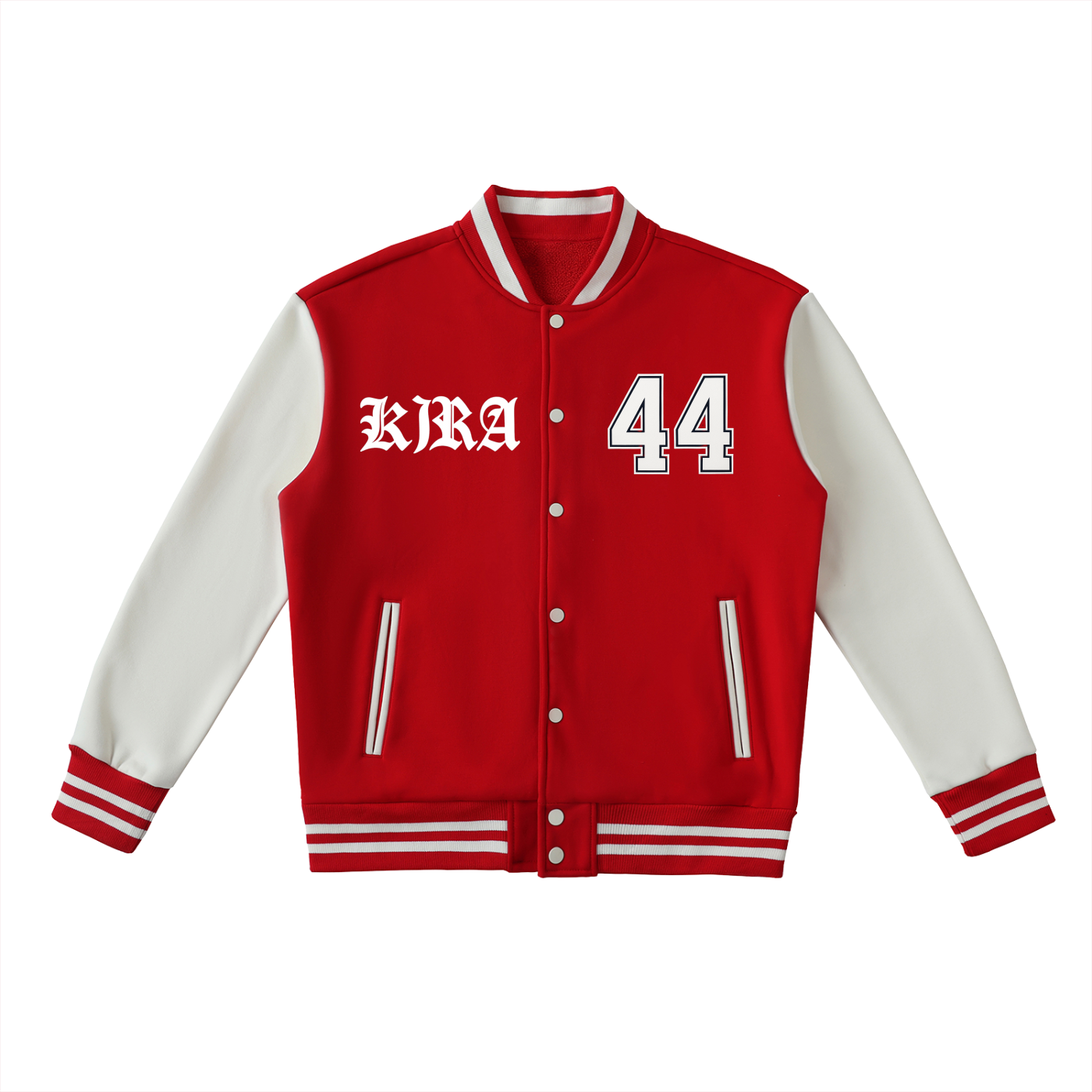 Kira League Varsity Jacket – Red & White Edition