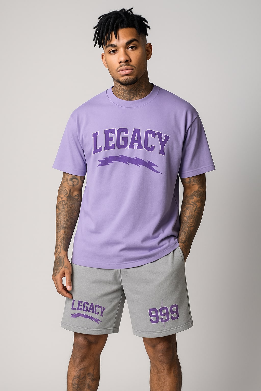 Legacy 999 Sweatshorts - Light Grey