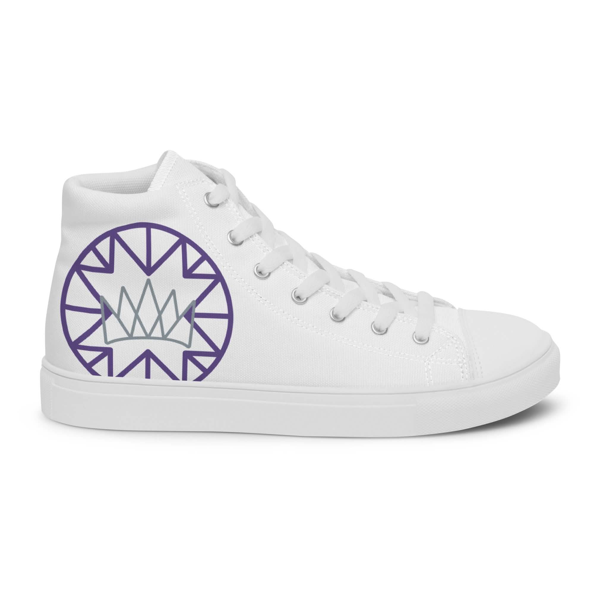 Crown Emblem High-Top Sneakers