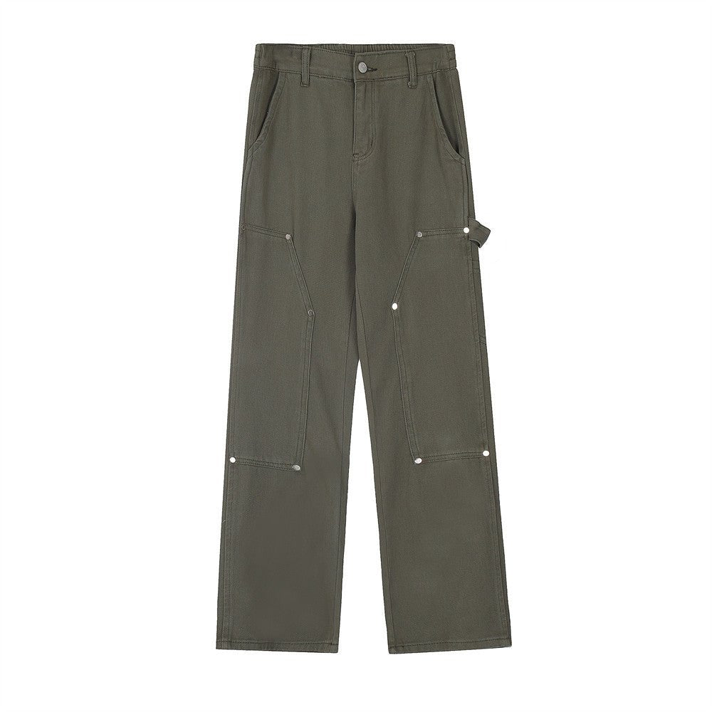 Olive green carpenter pants.