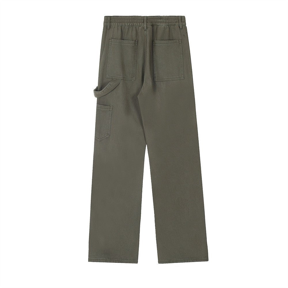 Olive green carpenter pants.