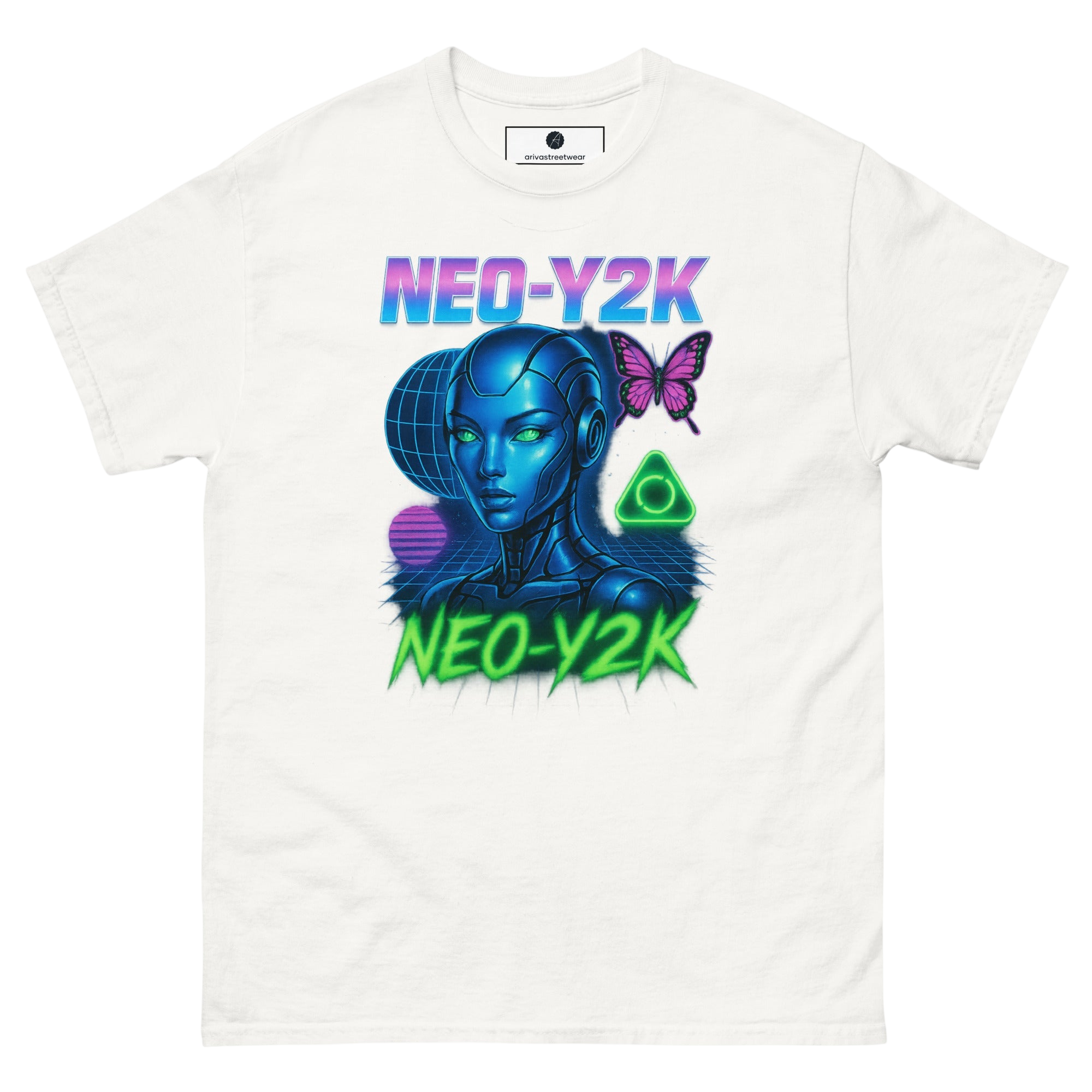 Neo-Y2K Cybercore Tee - White