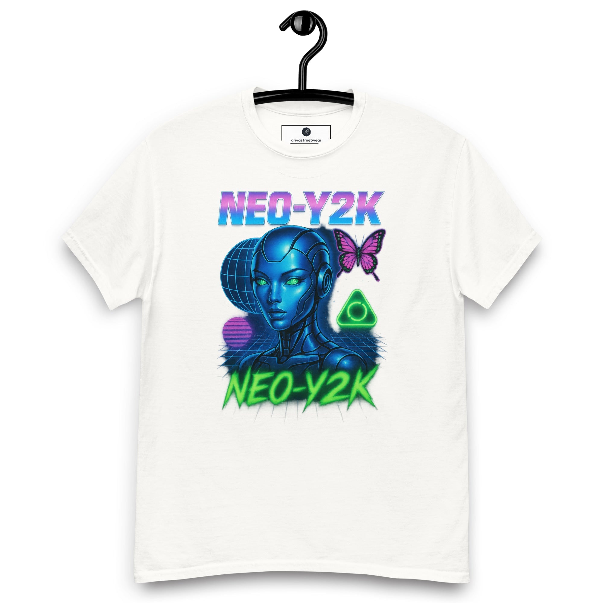 Neo-Y2K Cybercore Tee - White