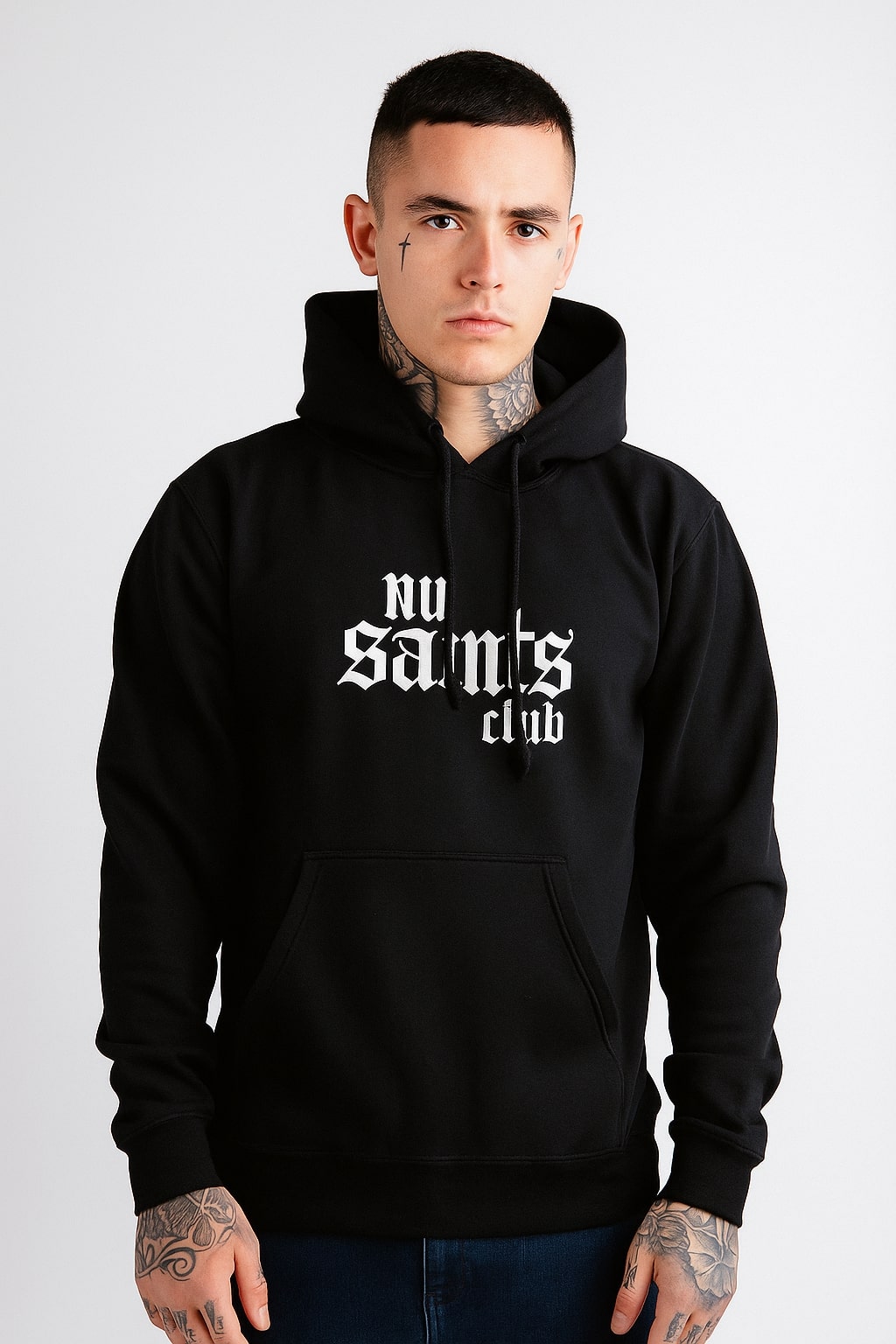 No Saints Club Fleece Hoodie - Black