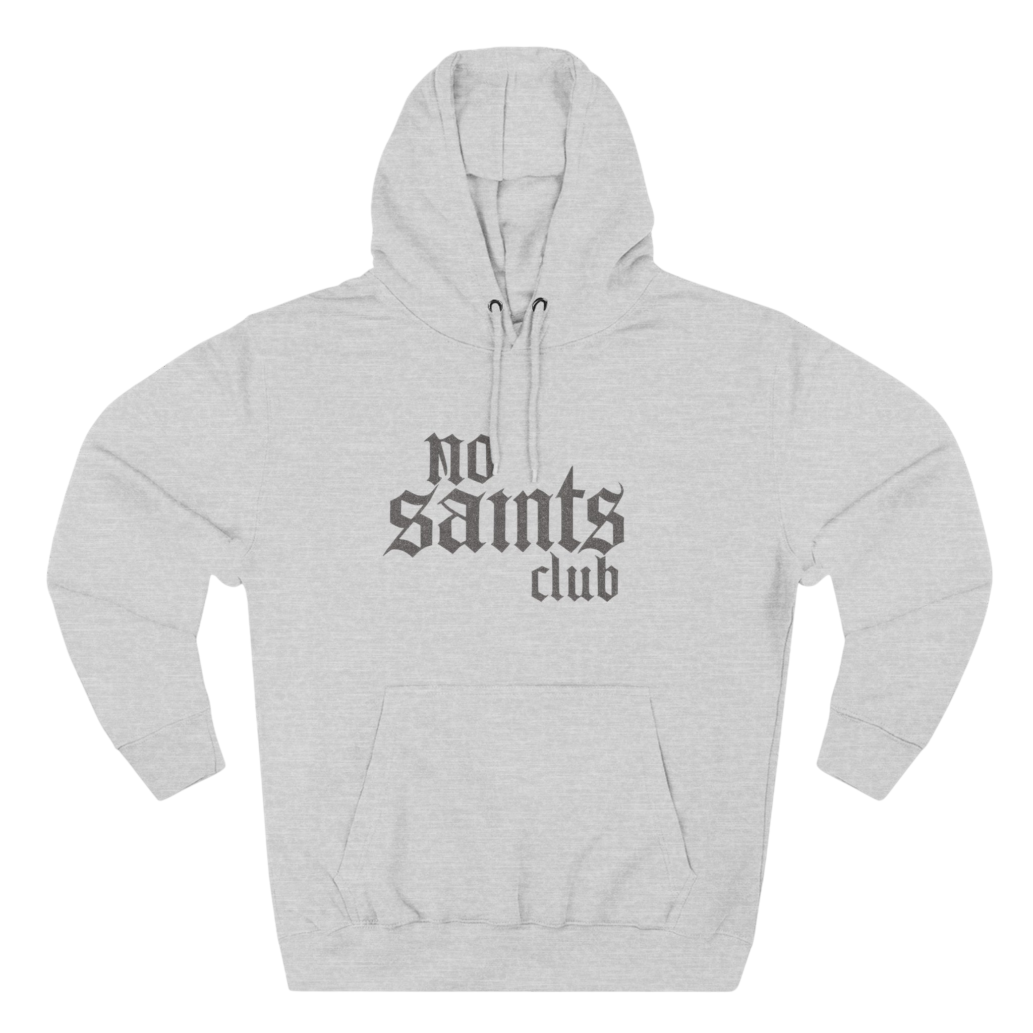 No Saints Club Fleece Hoodie - Heather Gray