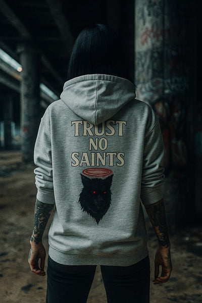 No Saints Club Fleece Hoodie - Heather Gray – hover