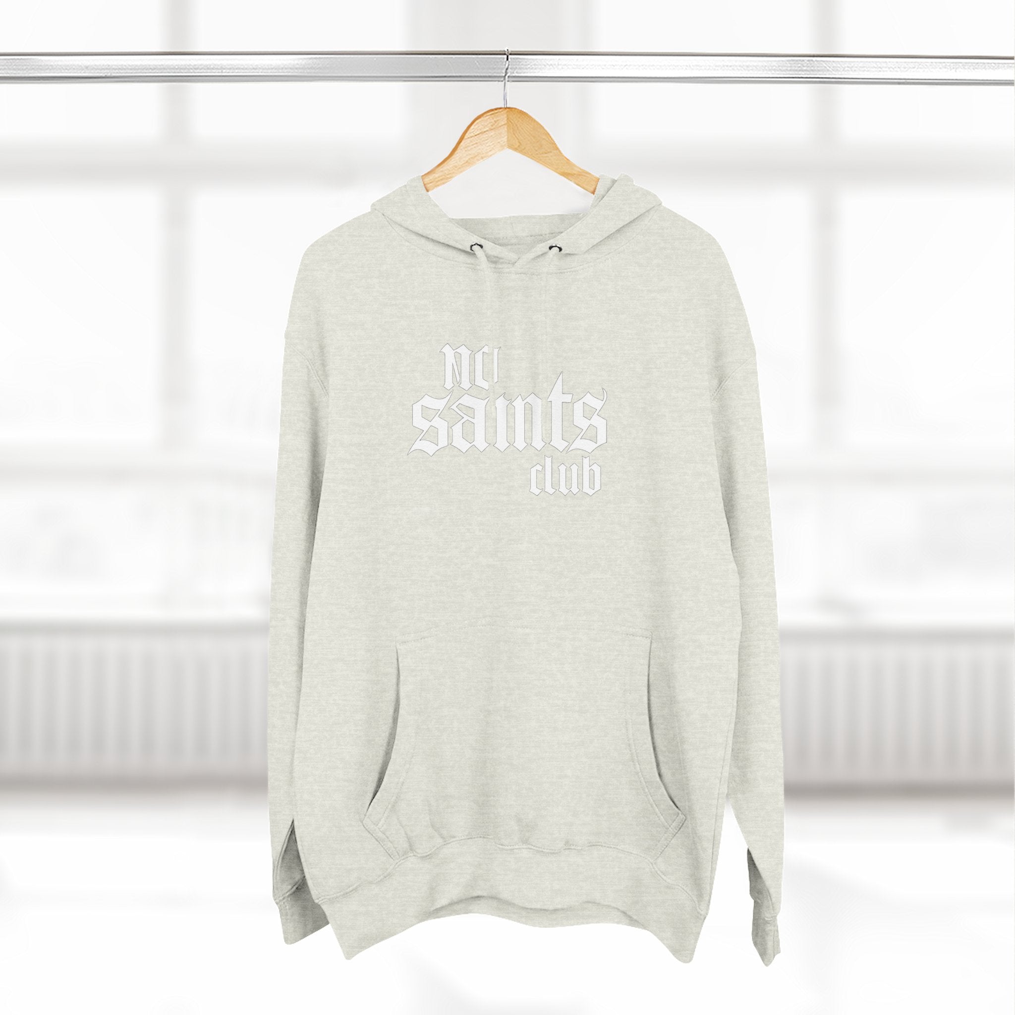 No Saints Club Fleece Hoodie - Light Heather Gray