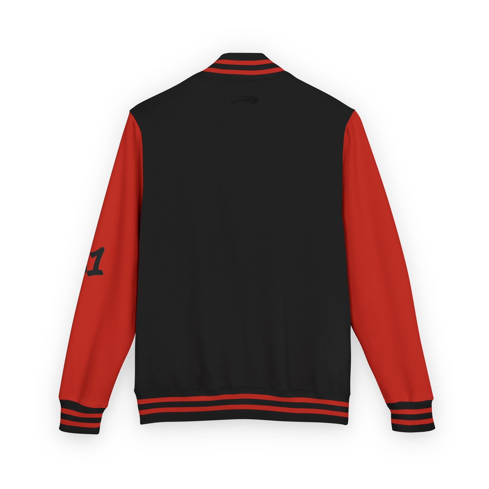 No Saints Club Inferno Varsity Jacket - FIRE RED