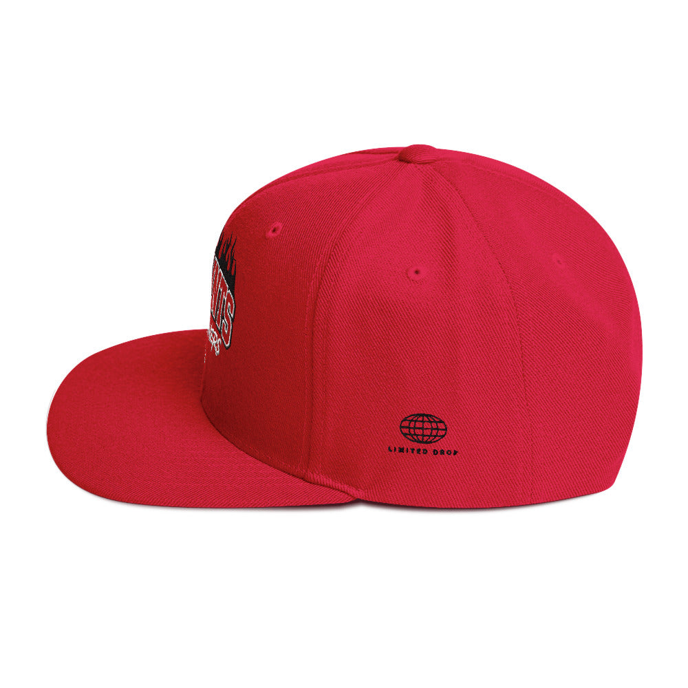 No Saints Young Sinners Red Snapback Hat