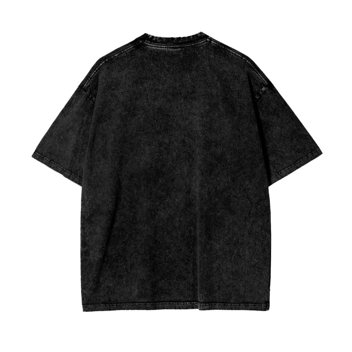 Oversize Snow Washed T-Shirt in distressed black for a trendy casual look