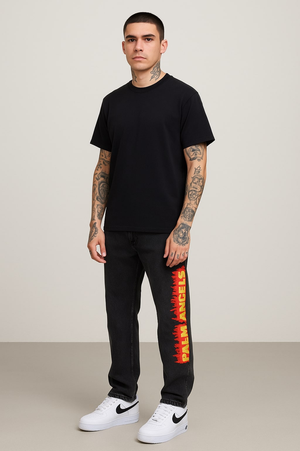 Palm Angels DENIM PANT FIRE