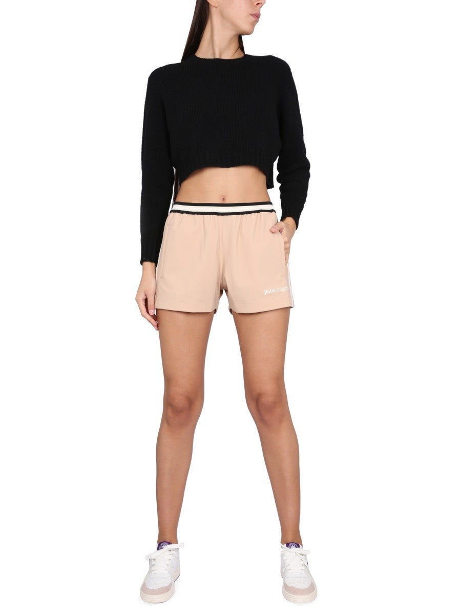 Palm Angels SPORTS SHORTS - BEIGE - Beige / S