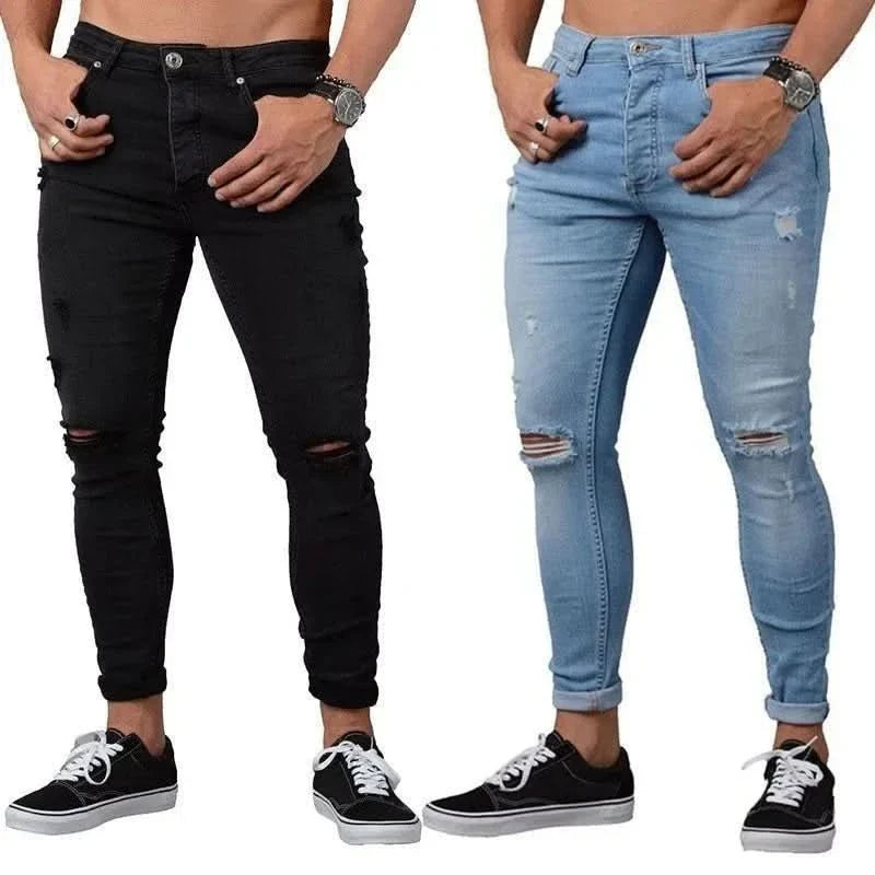 Premium Men’s Blue Skinny Stretch Jeans - Men’s Jeans