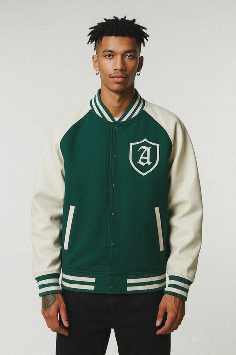 Ariva Streetwear Emerald Varsity Jacket