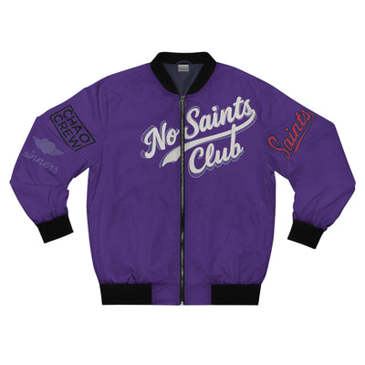 Purple Bomber Jacket | No Saints Club - XS