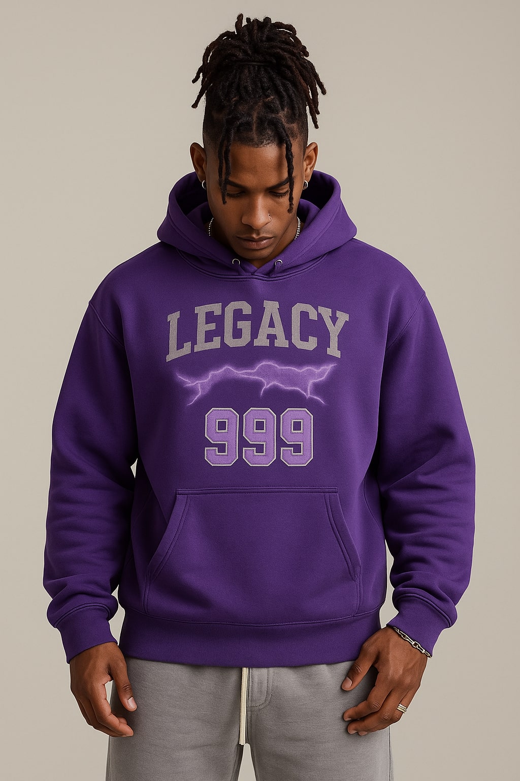 Purple Legacy 999 Pullover Hoodie