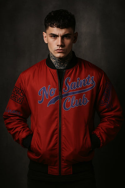 Red Bomber Jacket | No Saints Club – hover