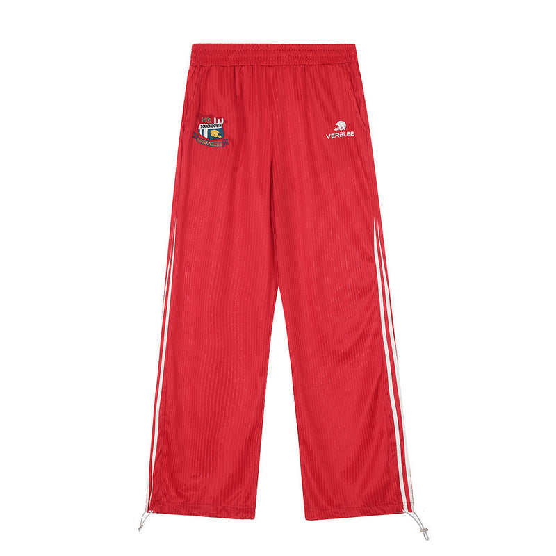 Red Retro Track Pants