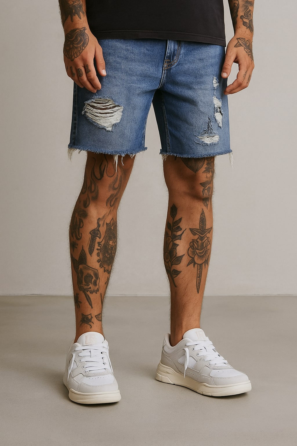 REPRESENT STUDIO MESH LOW-TOP SNEAKERS