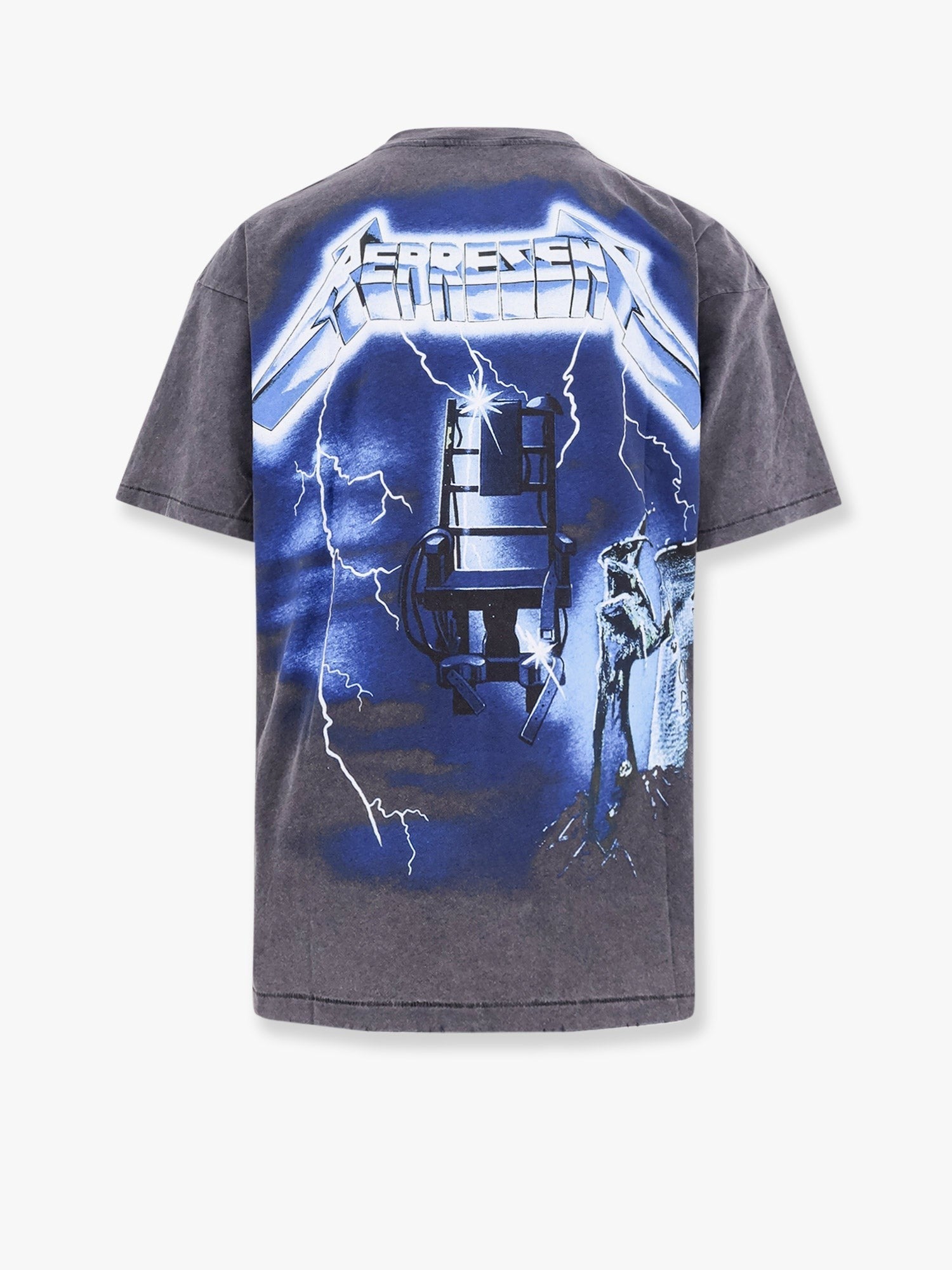 REPRESENT T-SHIRT MAXI METALLIC PRINT