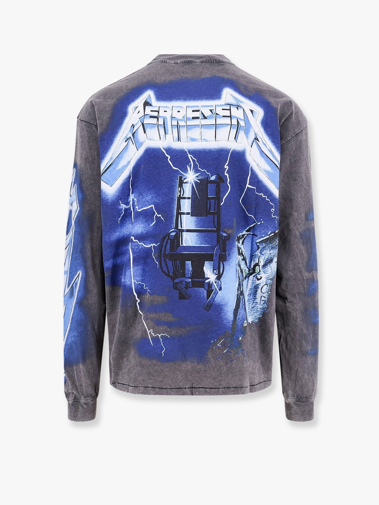 REPRESENT T-SHIRT MAXI METALLIC PRINT