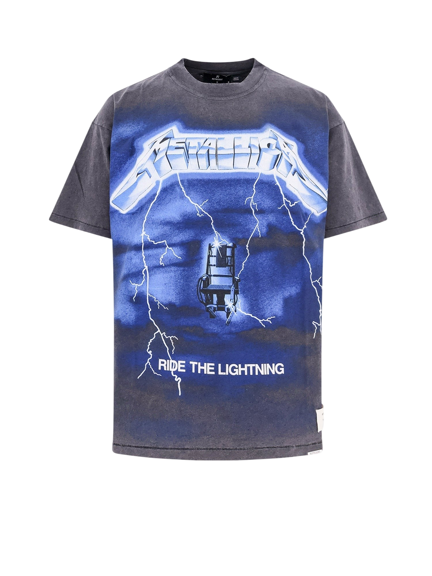 REPRESENT T-SHIRT MAXI METALLIC PRINT