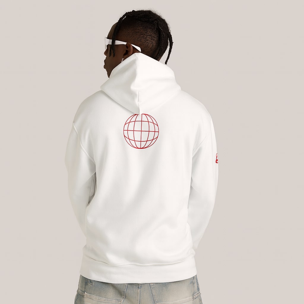 Rise Grind Mode Hoodie White Pullover