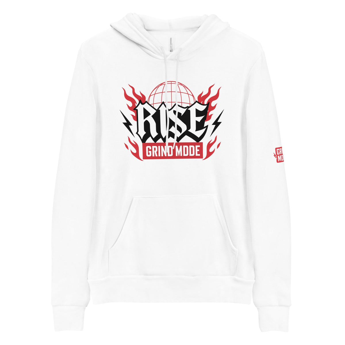 Rise Grind Mode Hoodie White Pullover