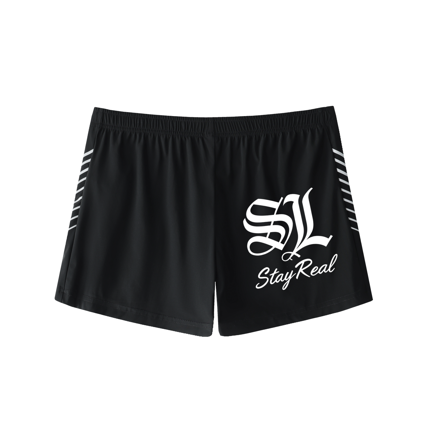 Savage Stay Real™ Street Shorts – Black/White Edition