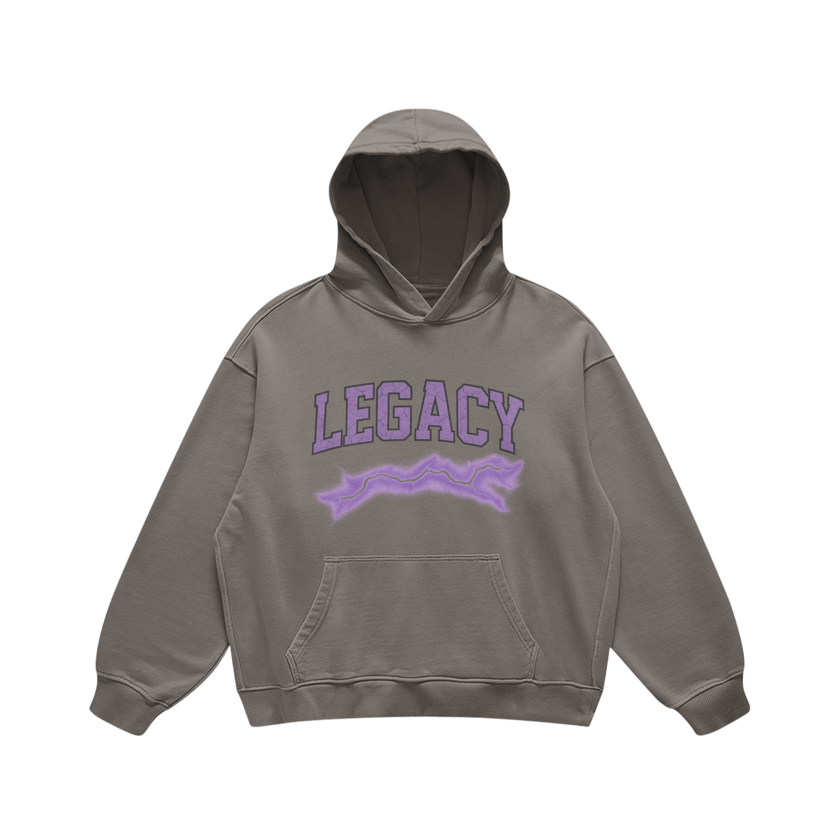 Legacy Graphic Pullover Hoodie - Grey
