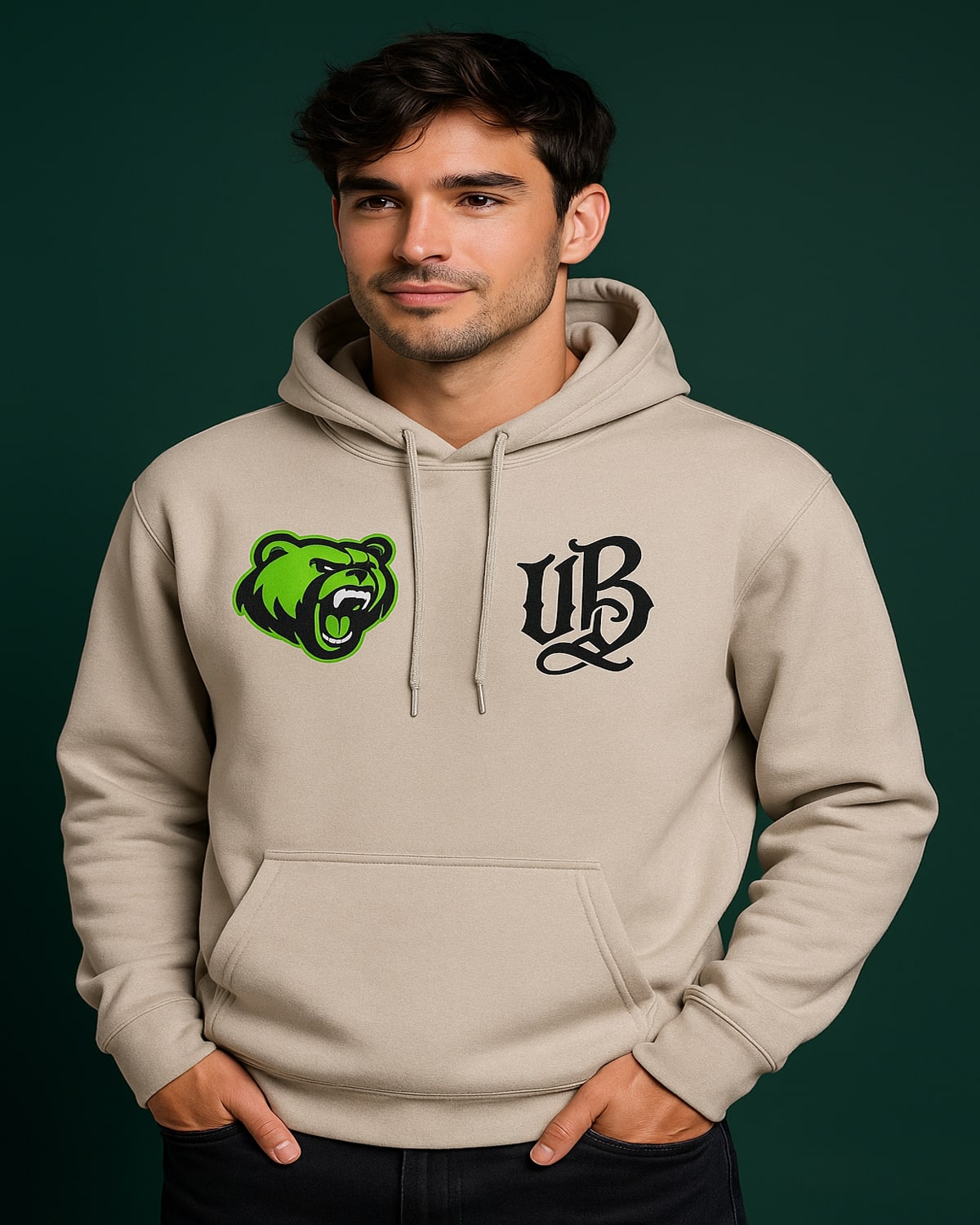 Urban Beast Core Fleece Pullover Hoodie - Oatmeal Heather