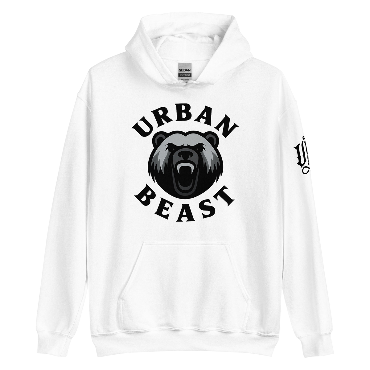 Urban Beast Gildan Hoodie - White
