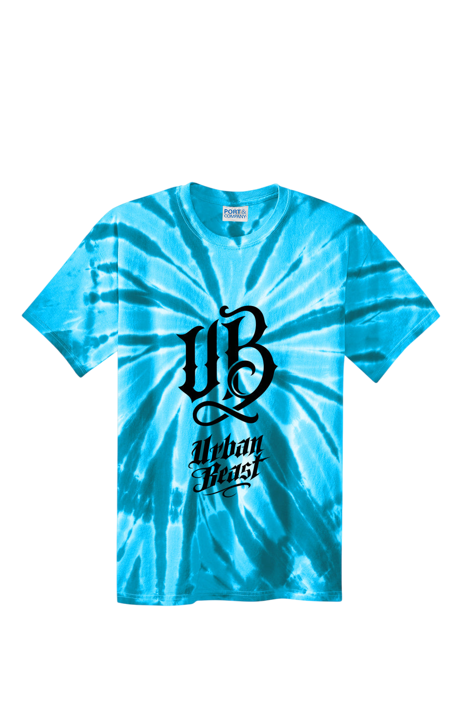Urban Beast Graphic Tie-Dye Tee - Turqoise
