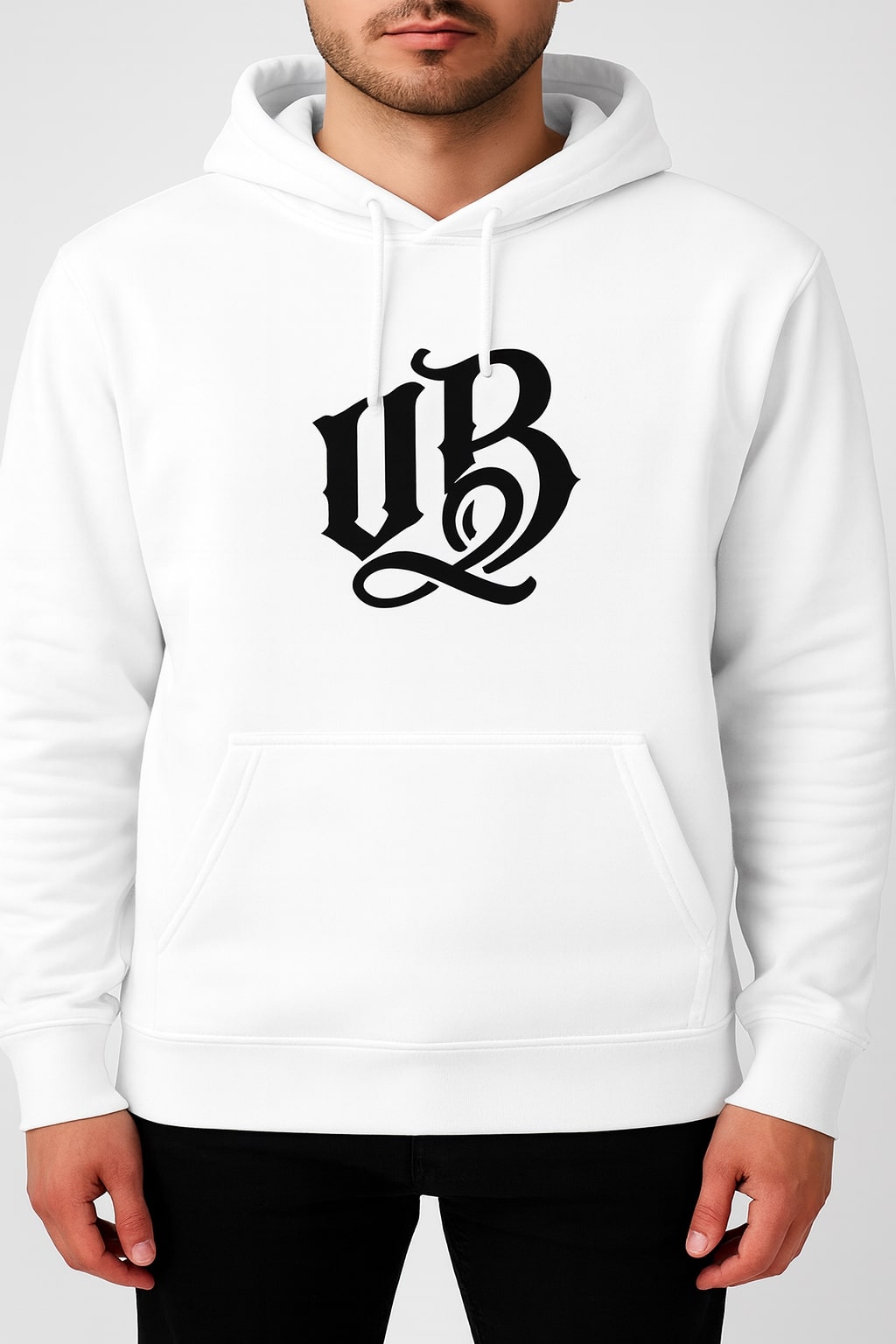 Urban Beast White Premium Pullover Hoodie